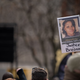 A sign demanding justice for Breonna Taylor is held up during a memorial protest in honor of her at Jefferson Square Park on March 13, 2021, in Louisville, Kentucky. Today marks the one-year anniversary since Taylor was killed in her apartment during a botched no-knock raid executed by LMPD.